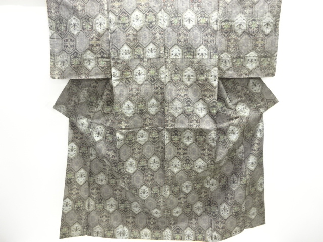 JAPANESE KIMONO / TOKAMACHI TSUMUGI / WOVEN KIKKO 